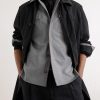 Wool-Blend Flannel Overshirt - CU