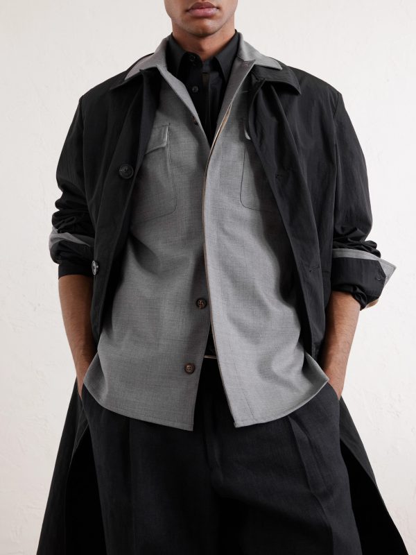 Wool-Blend Flannel Overshirt - CU