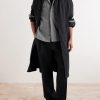Wool-Blend Flannel Overshirt - OU