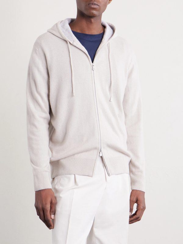Cashmere Zip-Up Hoodie - FR