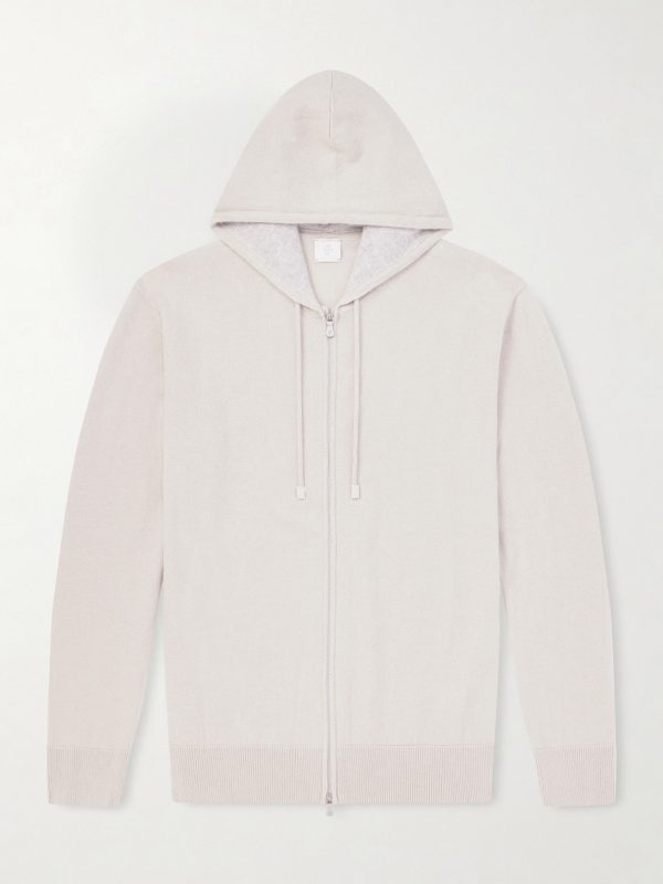 Cashmere Zip-Up Hoodie