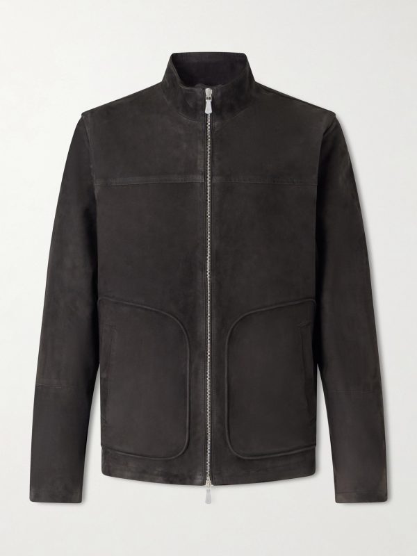 Suede Zip-Up Jacket Suede Zip-Up Jacket
