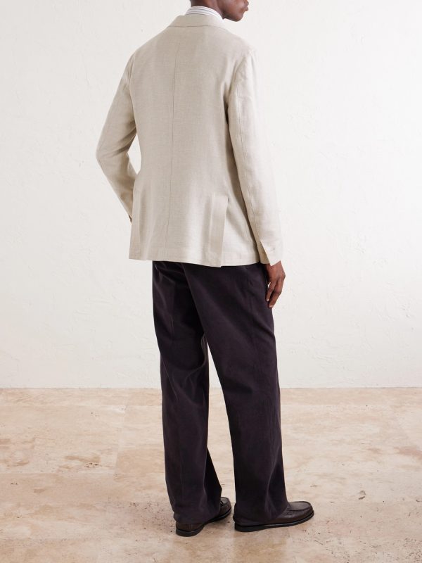 Stretch Linen, Wool and Silk-Blend Suit Jacket - BK Stretch Linen, Wool and Silk-Blend Suit Jacket - BK