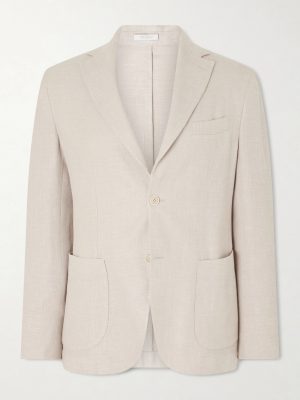 Stretch Linen, Wool and Silk-Blend Suit Jacket Stretch Linen, Wool and Silk-Blend Suit Jacket