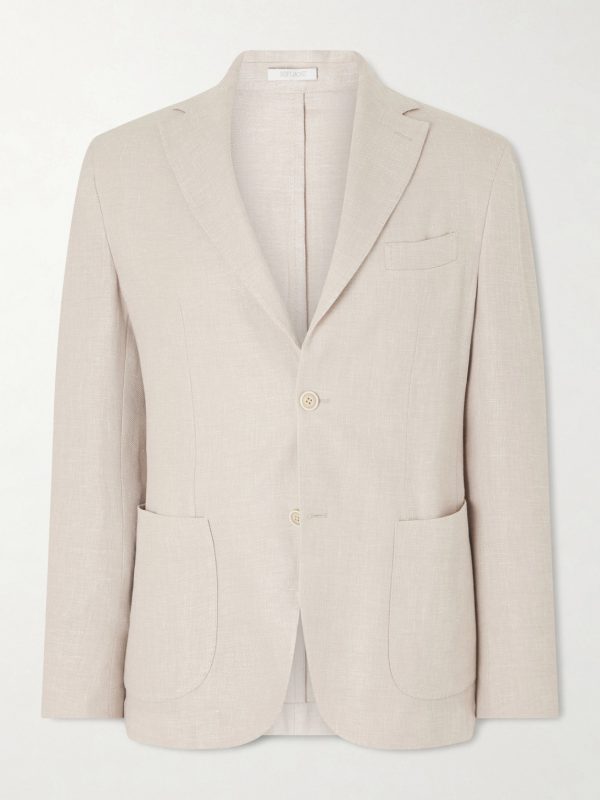 Stretch Linen, Wool and Silk-Blend Suit Jacket Stretch Linen, Wool and Silk-Blend Suit Jacket