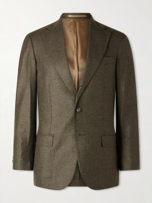 Waverly Prince of Wales Checked Wool Suit Jacket Waverly Prince of Wales Checked Wool Suit Jacket