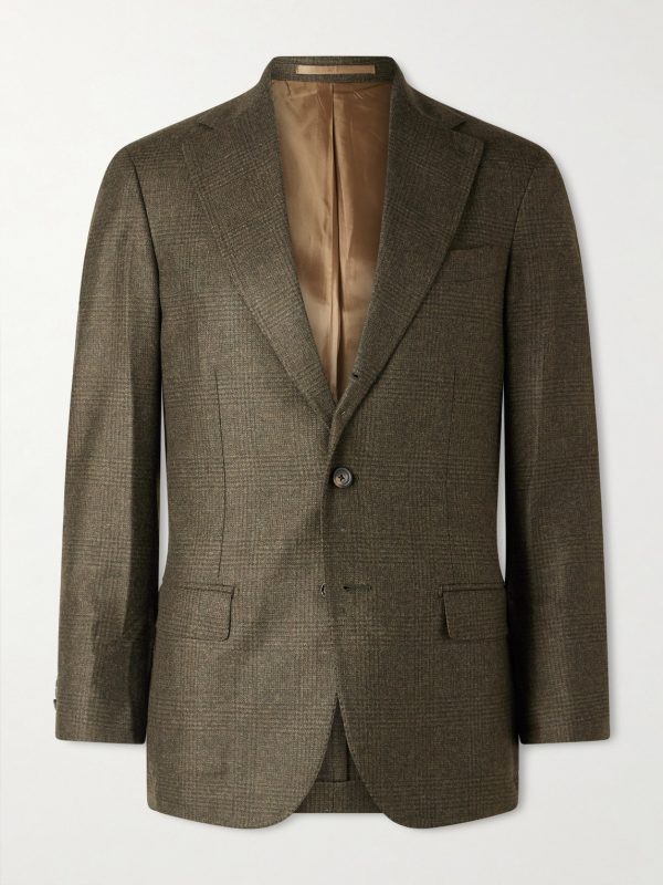 Waverly Prince of Wales Checked Wool Suit Jacket Waverly Prince of Wales Checked Wool Suit Jacket