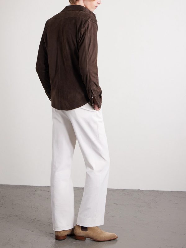 Suede Western Overshirt - BK Suede Western Overshirt - BK