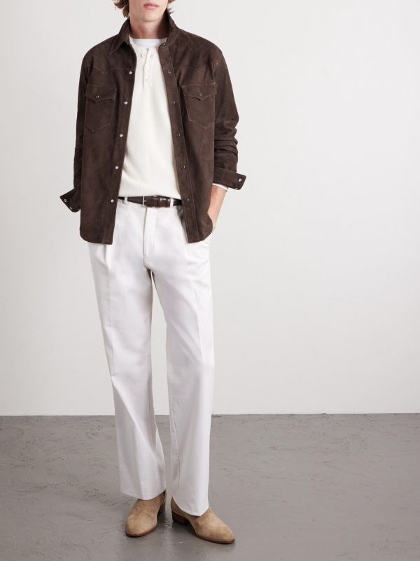 Suede Western Overshirt - OU Suede Western Overshirt - OU