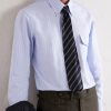 Striped Button-Down Collar Cotton Oxford Shirt - E1