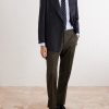 Striped Button-Down Collar Cotton Oxford Shirt - FR