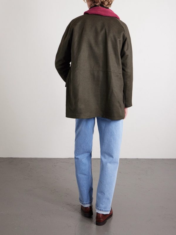 Game Corduroy-Trimmed Wool Jacket - BK Game Corduroy-Trimmed Wool Jacket - BK