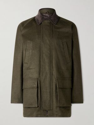 Game Corduroy-Trimmed Wool Jacket Game Corduroy-Trimmed Wool Jacket