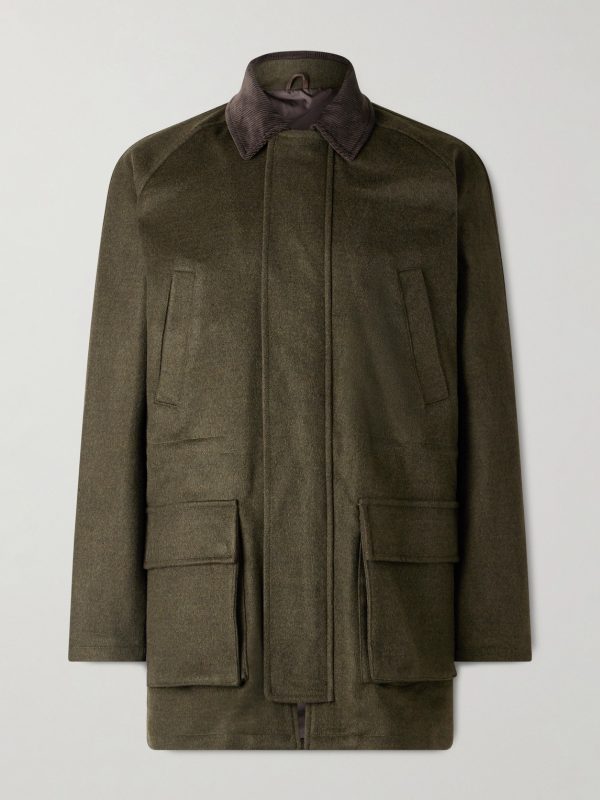 Game Corduroy-Trimmed Wool Jacket Game Corduroy-Trimmed Wool Jacket