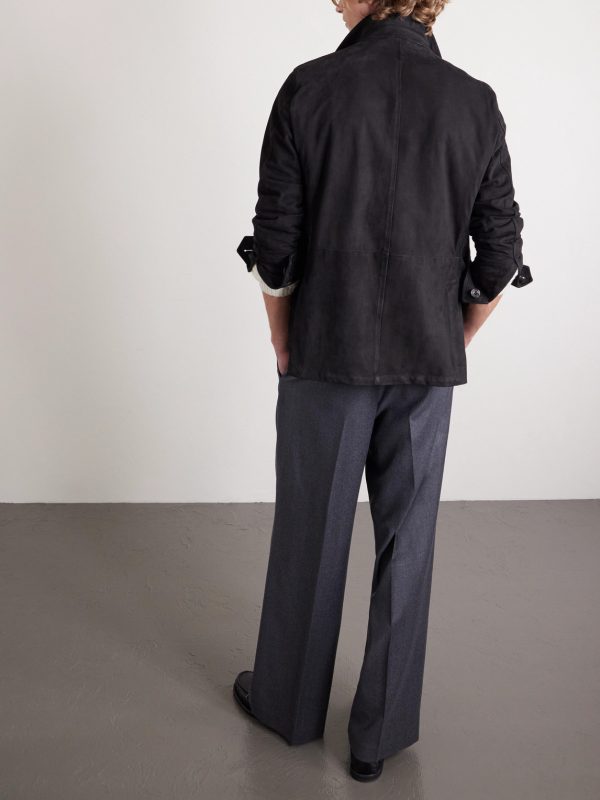 Suede Overshirt - BK Suede Overshirt - BK