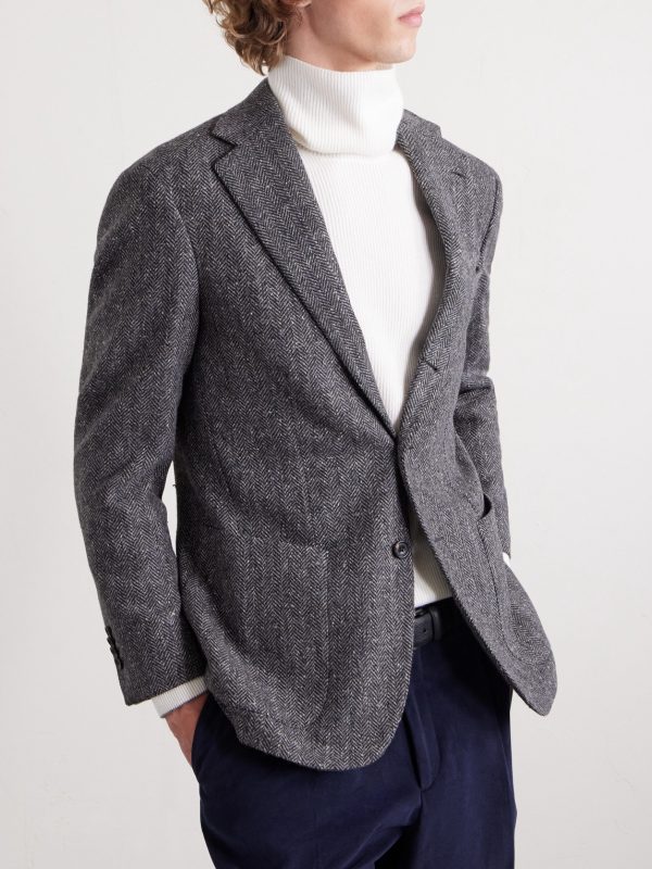 Waverly Herringbone Wool Blazer - FR Waverly Herringbone Wool Blazer - FR