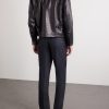 Waverly Straight-Leg Pleated Wool-Twill Suit Trousers - BK