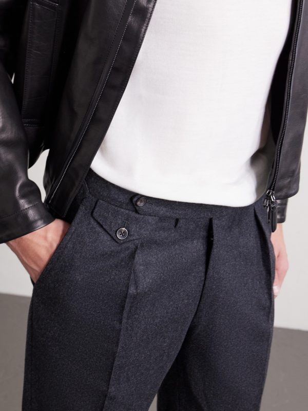 Waverly Straight-Leg Pleated Wool-Twill Suit Trousers - E1