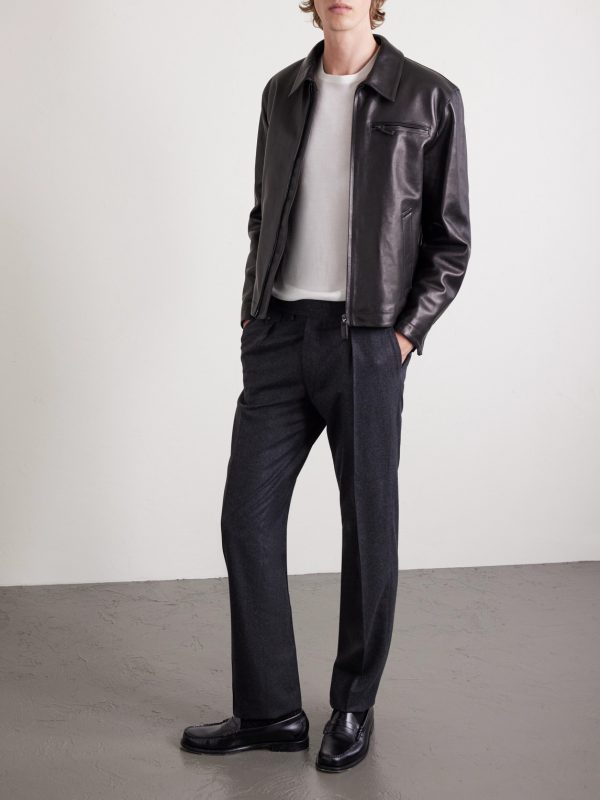 Waverly Straight-Leg Pleated Wool-Twill Suit Trousers - OU