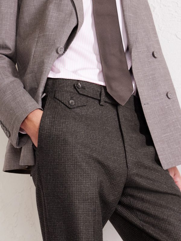 Waverly Straight-Leg Checked Virgin Wool Suit Trousers - CU Waverly Straight-Leg Checked Virgin Wool Suit Trousers - CU