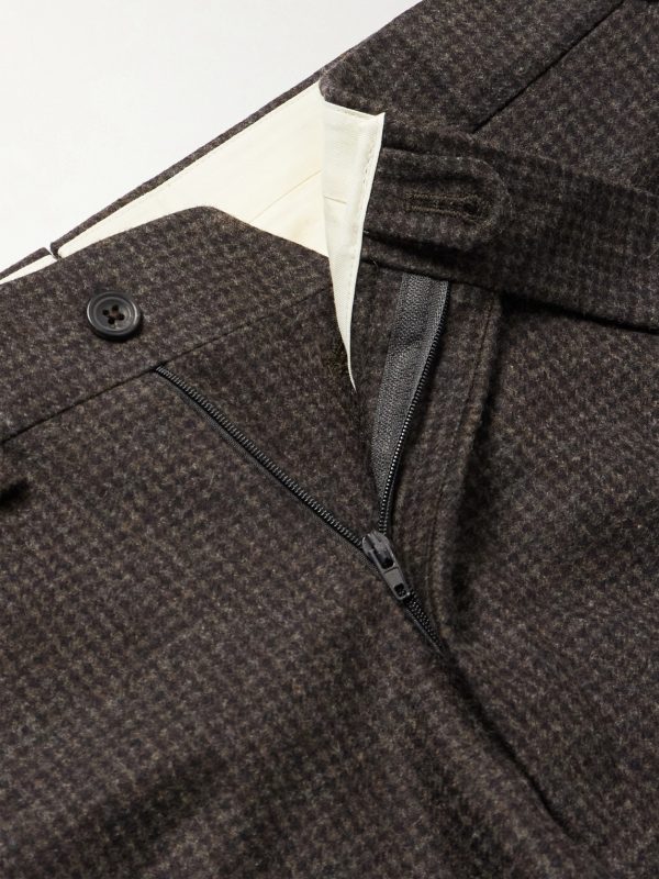Waverly Straight-Leg Checked Virgin Wool Suit Trousers - E1 Waverly Straight-Leg Checked Virgin Wool Suit Trousers - E1