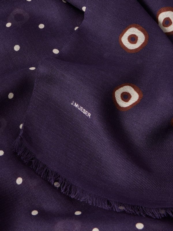Printed Frayed Modal and Cashmere-Blend Scarf - CU Printed Frayed Modal and Cashmere-Blend Scarf - CU