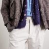 Printed Frayed Modal and Cashmere-Blend Scarf - E1 Printed Frayed Modal and Cashmere-Blend Scarf - E1