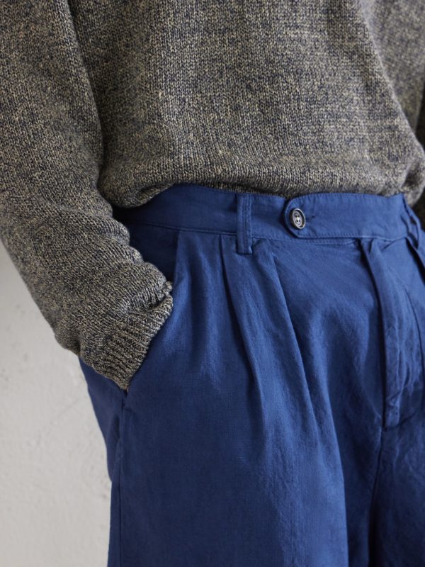 Cliff Straight-Leg Pleated Cotton Bermuda Shorts - CU