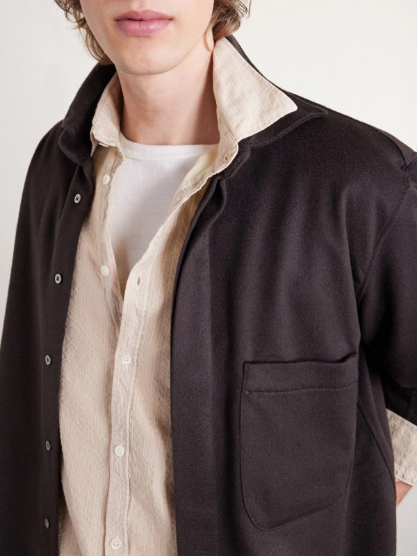 Genova Striped Cotton-Seersucker Shirt - CU Genova Striped Cotton-Seersucker Shirt - CU