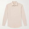 Genova Striped Cotton-Seersucker Shirt Genova Striped Cotton-Seersucker Shirt