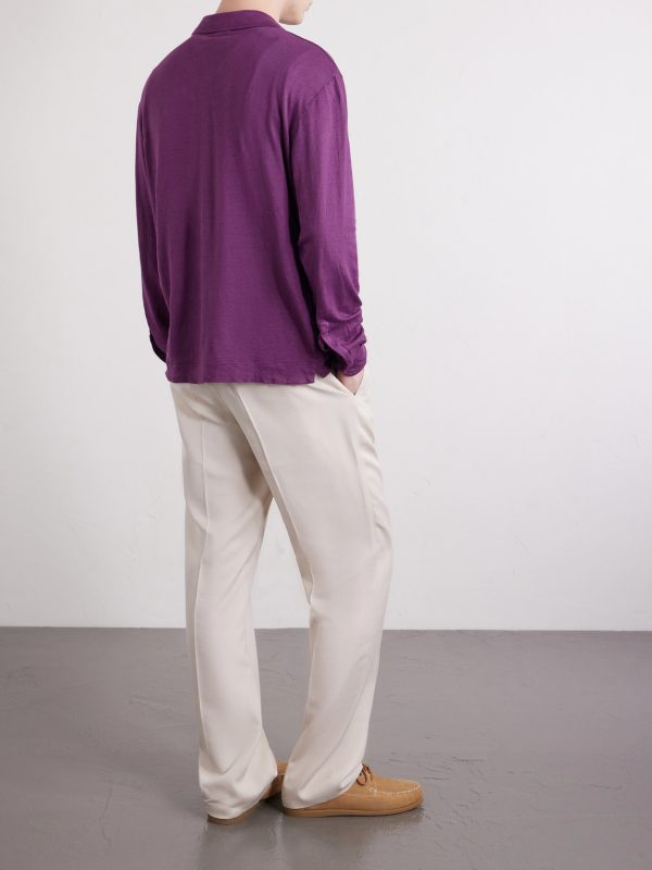 Raya Linen and Cotton-Blend Polo Shirt - BK Raya Linen and Cotton-Blend Polo Shirt - BK