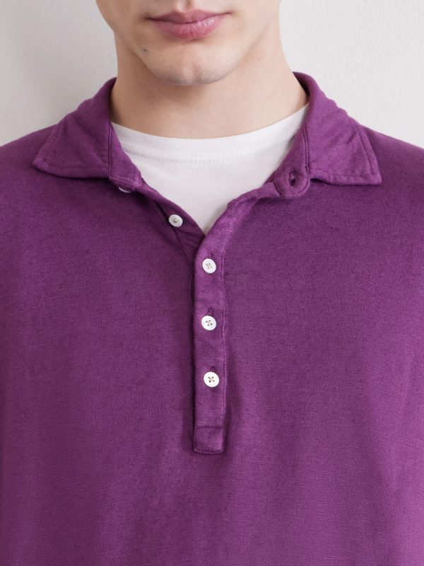 Raya Linen and Cotton-Blend Polo Shirt - CU Raya Linen and Cotton-Blend Polo Shirt - CU