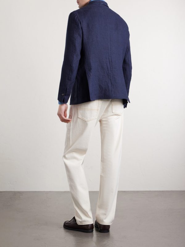 Brando Double-Breasted Linen Blazer - BK Brando Double-Breasted Linen Blazer - BK