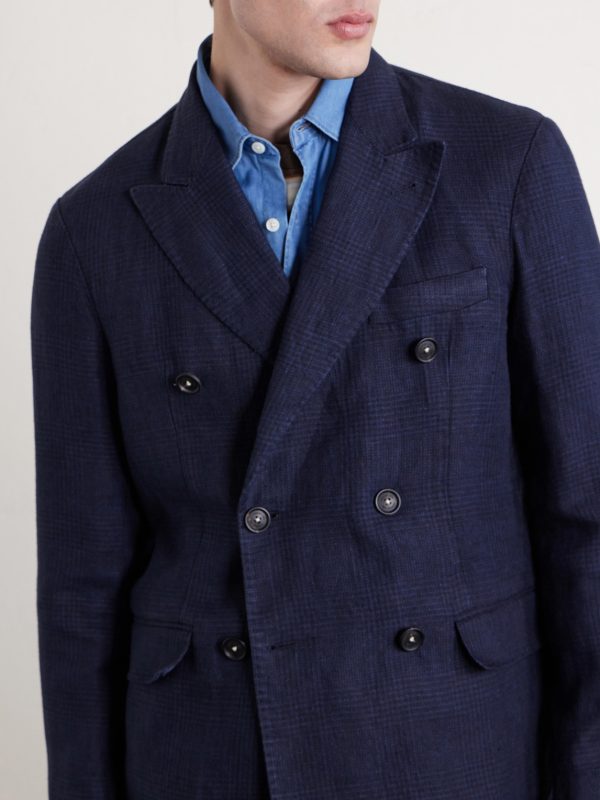 Brando Double-Breasted Linen Blazer - CU Brando Double-Breasted Linen Blazer - CU