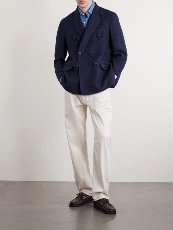 Brando Double-Breasted Linen Blazer - OU Brando Double-Breasted Linen Blazer - OU