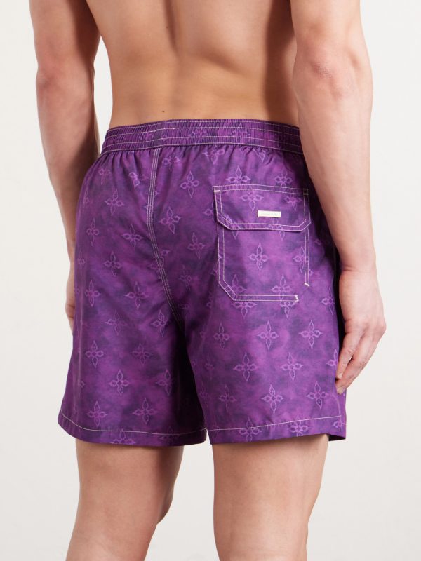Kite Straight-Leg Mid-Length Printed Swim Shorts - BK Kite Straight-Leg Mid-Length Printed Swim Shorts - BK