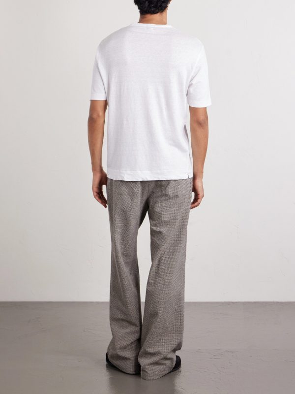 Panarea Linen and Cotton-Blend T-Shirt - BK