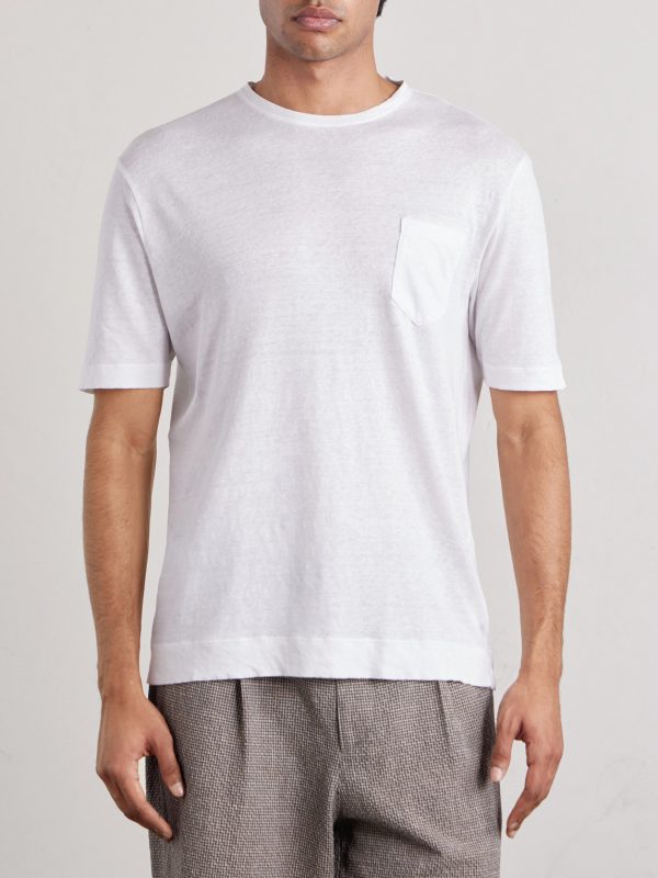 Panarea Linen and Cotton-Blend T-Shirt - FR