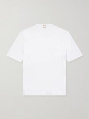 Panarea Linen and Cotton-Blend T-Shirt