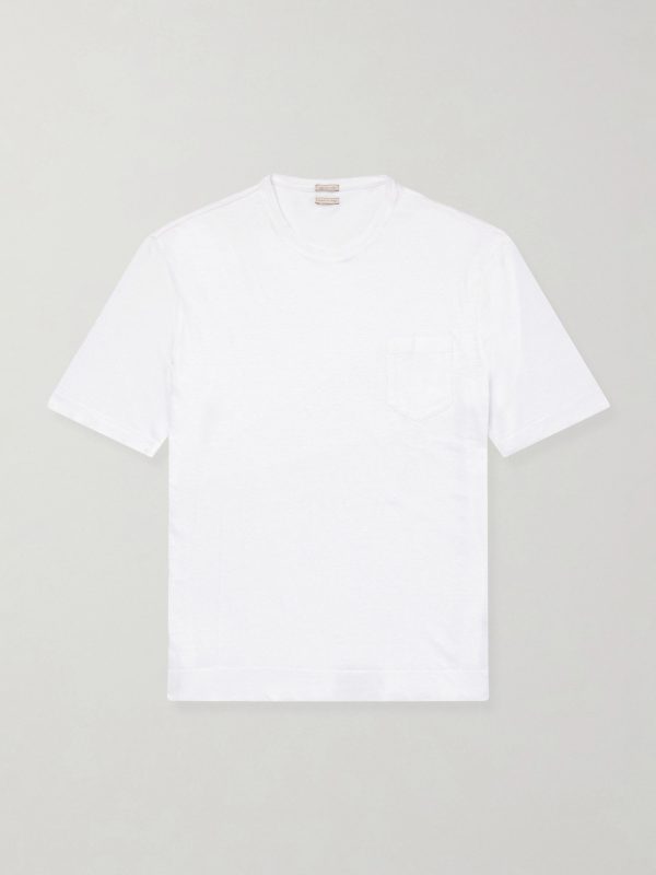 Panarea Linen and Cotton-Blend T-Shirt
