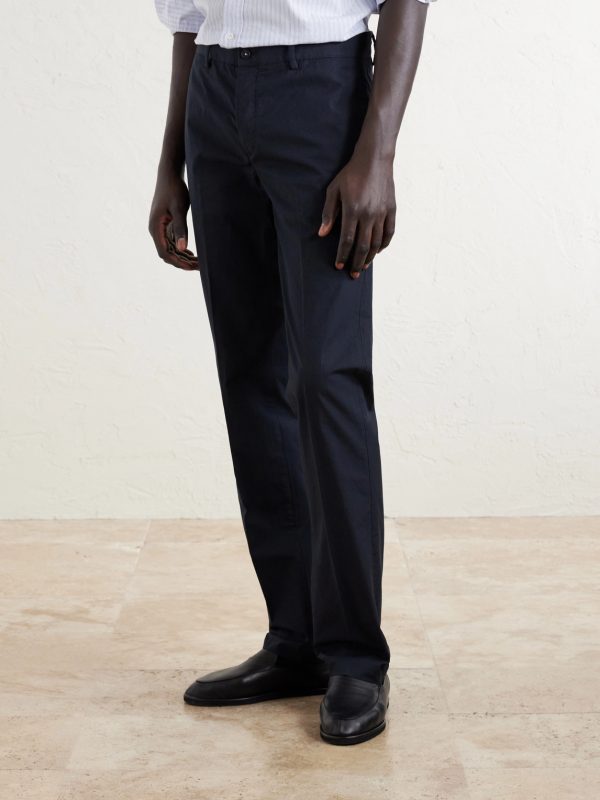 Mauko Straight-Leg Cotton Trousers - FR Mauko Straight-Leg Cotton Trousers - FR