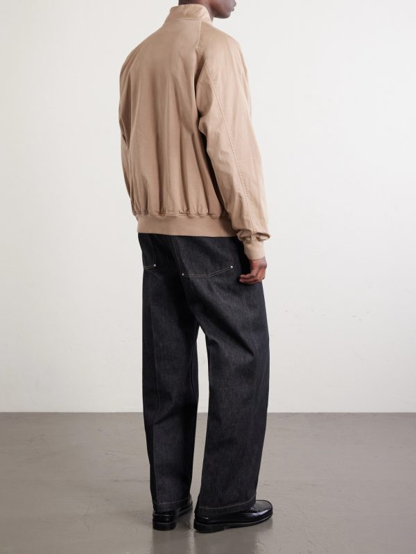 Cotton-Blend Twill Bomber Jacket - BK