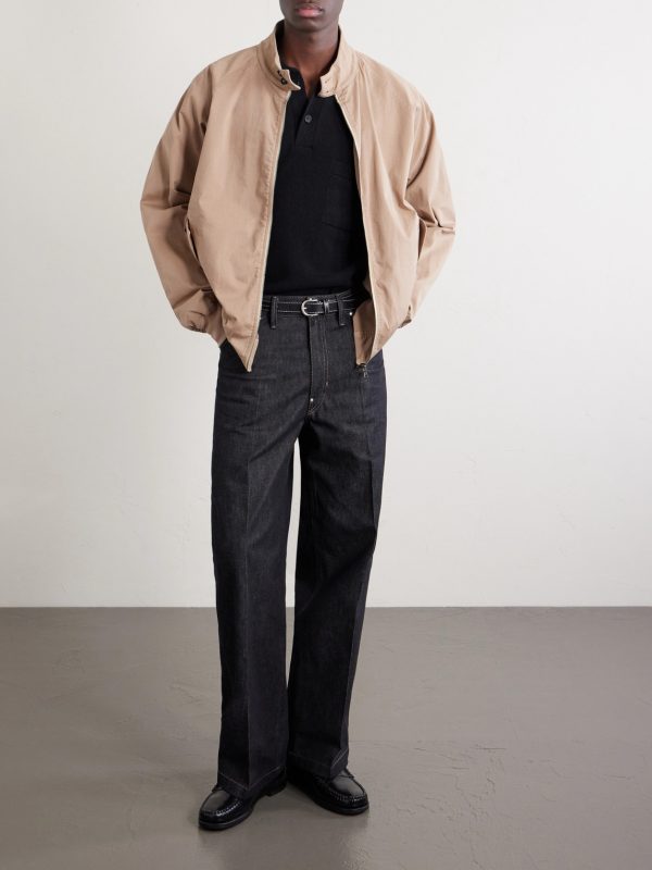 Cotton-Blend Twill Bomber Jacket - OU