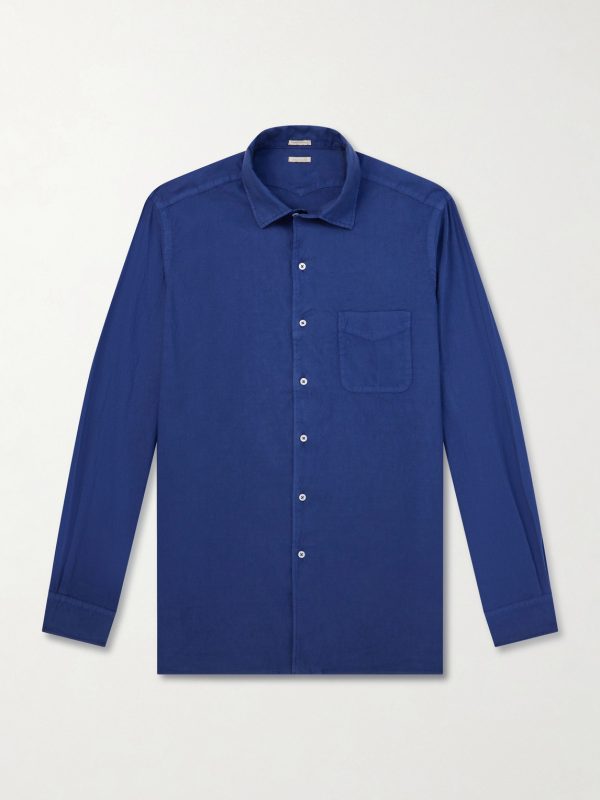 Relaxed-fit Cotton and Linen Blend Shirt