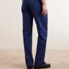 Straight-Leg Cotton-Blend Trousers - BK Straight-Leg Cotton-Blend Trousers - BK