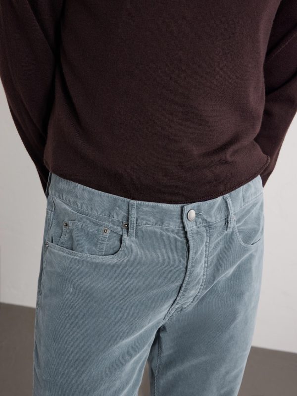Alunga Straight-Leg Cotton-Velvet Five Pockets Trousers - CU Alunga Straight-Leg Cotton-Velvet Five Pockets Trousers - CU