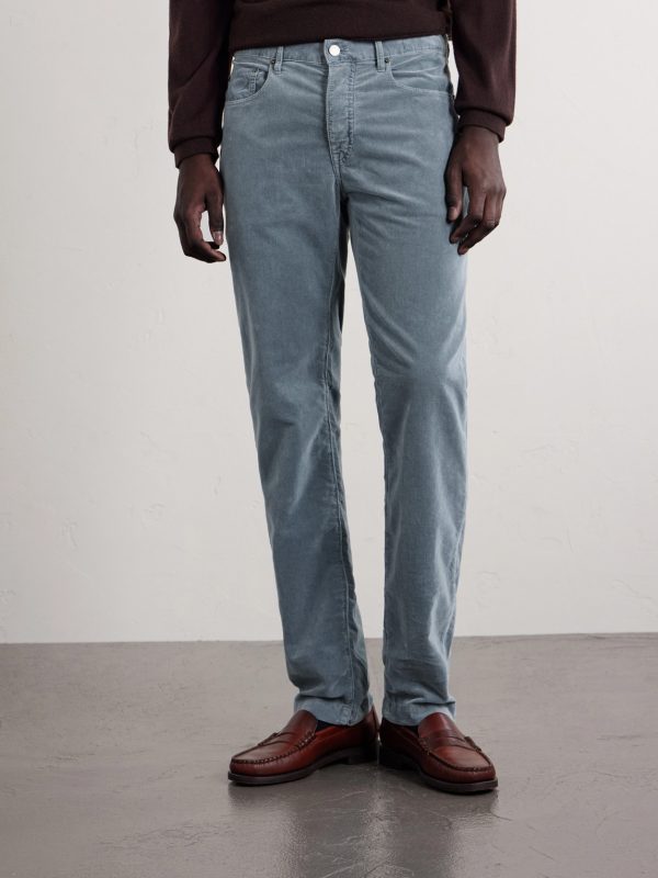 Alunga Straight-Leg Cotton-Velvet Five Pockets Trousers - FR Alunga Straight-Leg Cotton-Velvet Five Pockets Trousers - FR