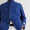 Bali Unstructured Nehru-Collar Cotton-Gauze Jacket - CU Bali Unstructured Nehru-Collar Cotton-Gauze Jacket - CU