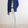 Bali Unstructured Nehru-Collar Cotton-Gauze Jacket - OU Bali Unstructured Nehru-Collar Cotton-Gauze Jacket - OU