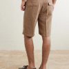 Alaccia Straight-Leg Pleated Linen Shorts - BK Alaccia Straight-Leg Pleated Linen Shorts - BK
